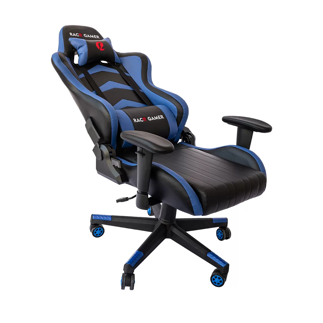 Cadeira PC Gamer Racer Profissional - Preto / Azul. A melhor cadeira PC Gamer. Qualidade excepcional! MXRacer Preto/Azul